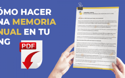 Cómo hacer la memoria en ONG